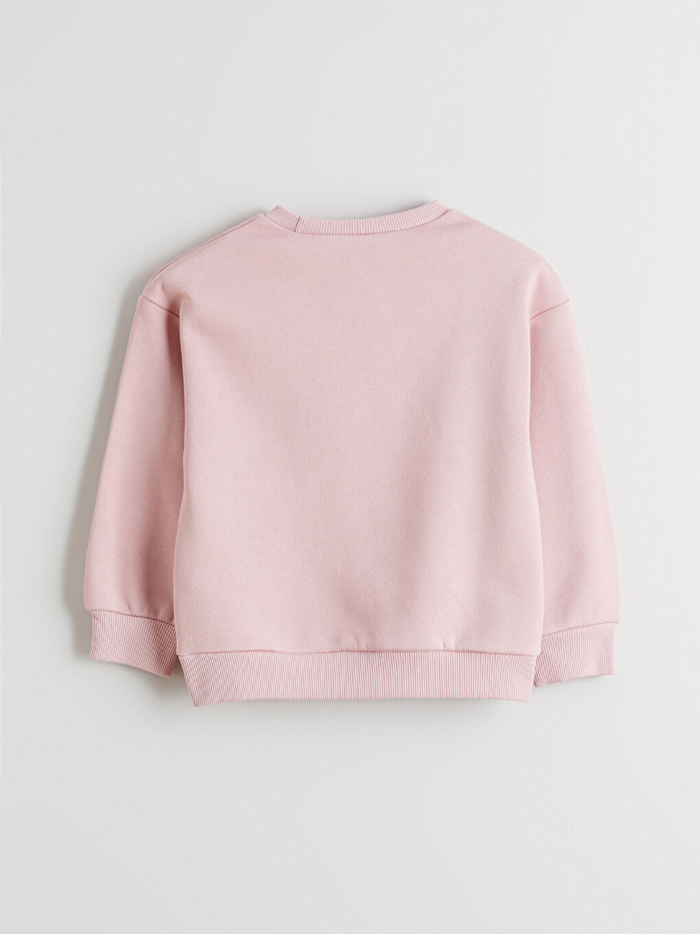 Crew Neck Stitch Printed Girls' Sweatshirt-2