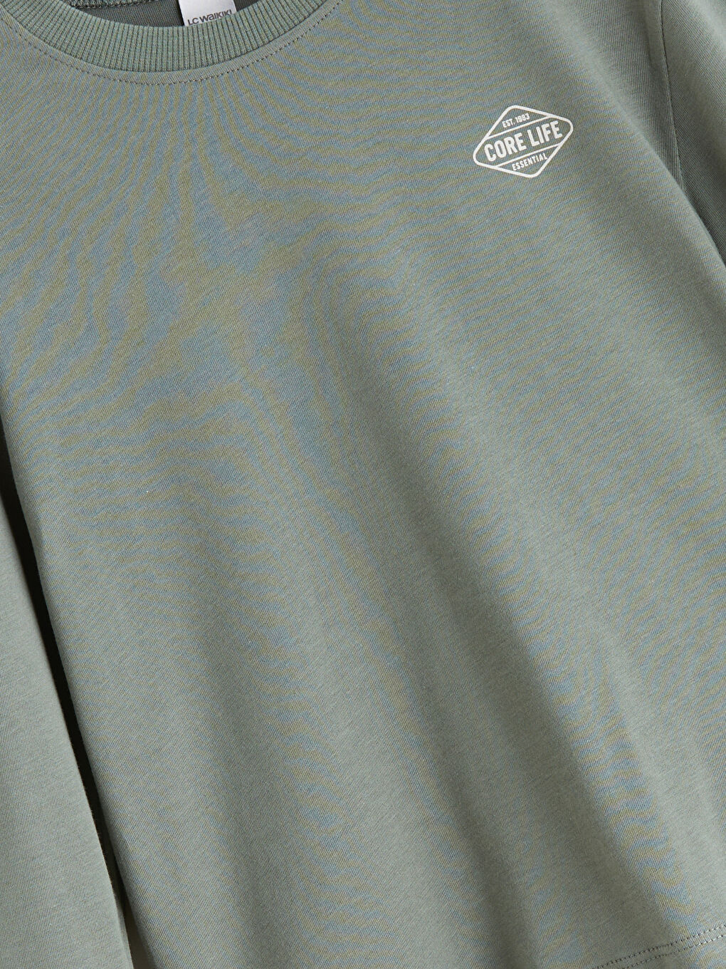 Haki Bisiklet Yaka Erkek Çocuk Tişört 2'li-9