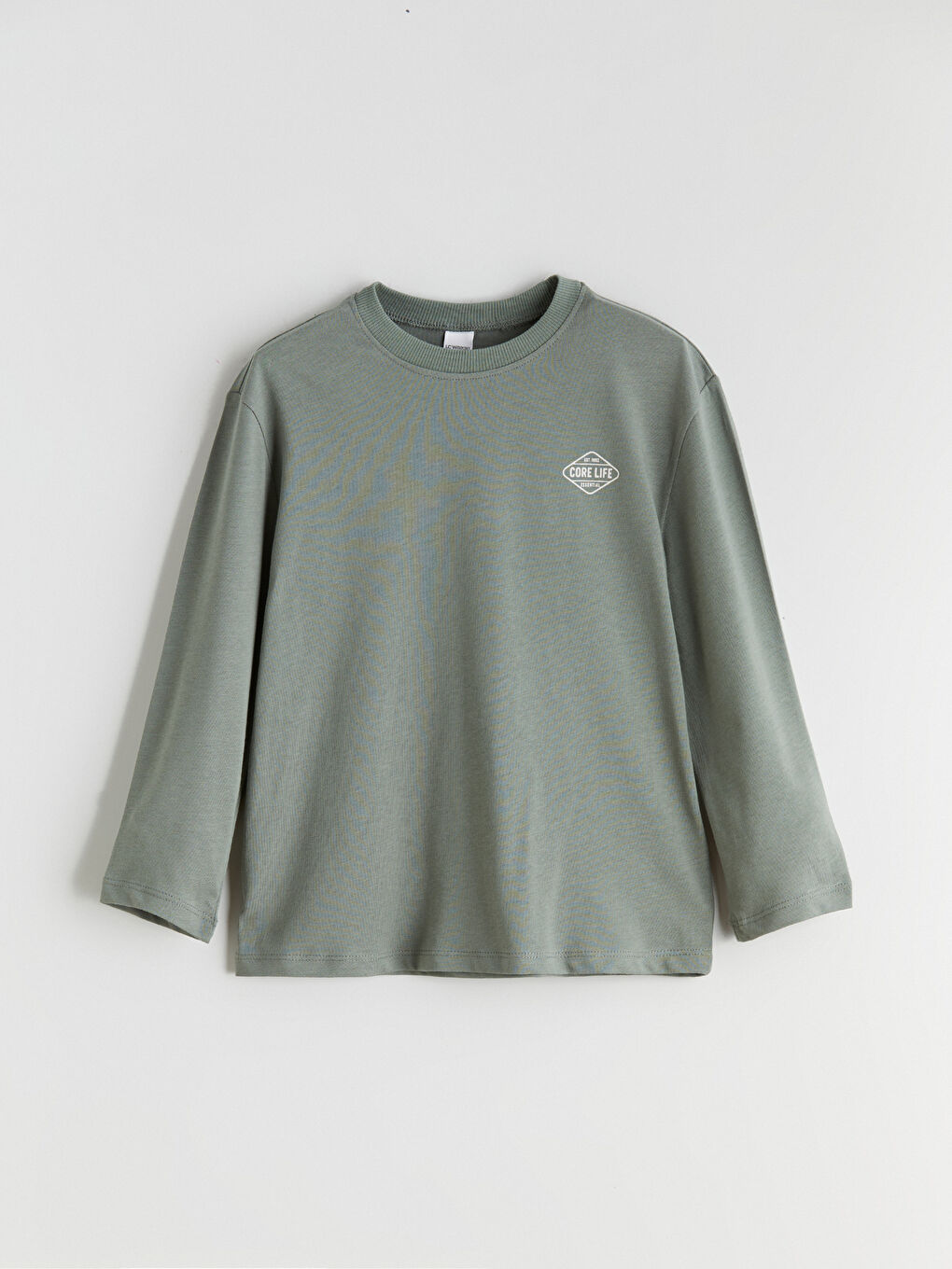 Haki Bisiklet Yaka Erkek Çocuk Tişört 2'li-8