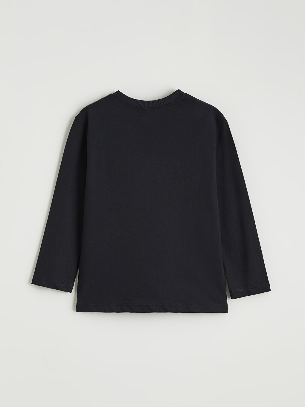 Siyah Bisiklet Yaka Erkek Çocuk Tişört 2'li-2