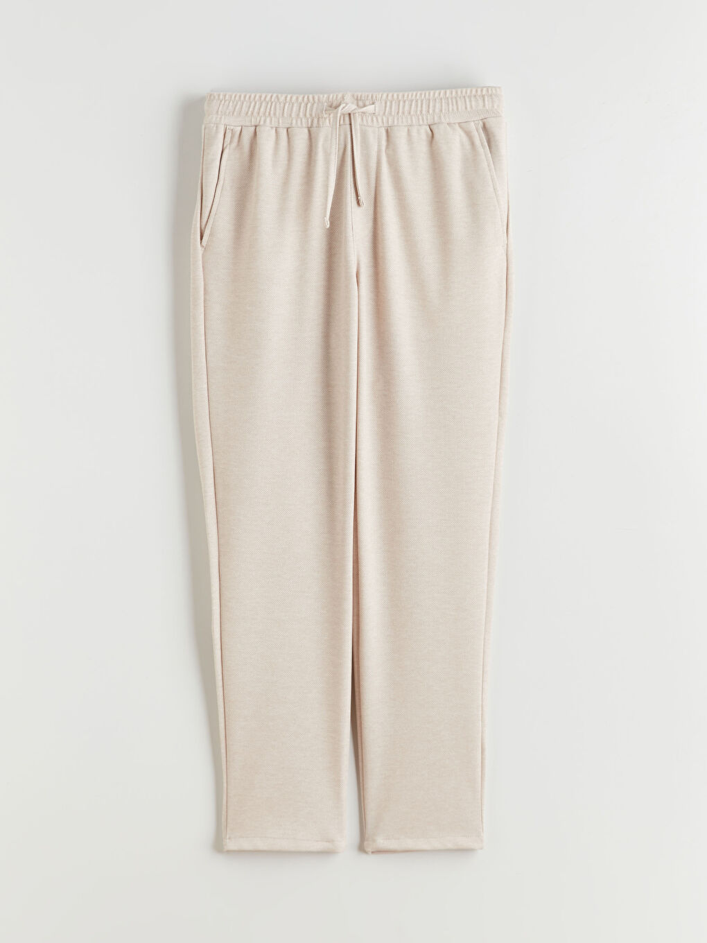 Bej Standart Kalıp Erkek Pantolon-4