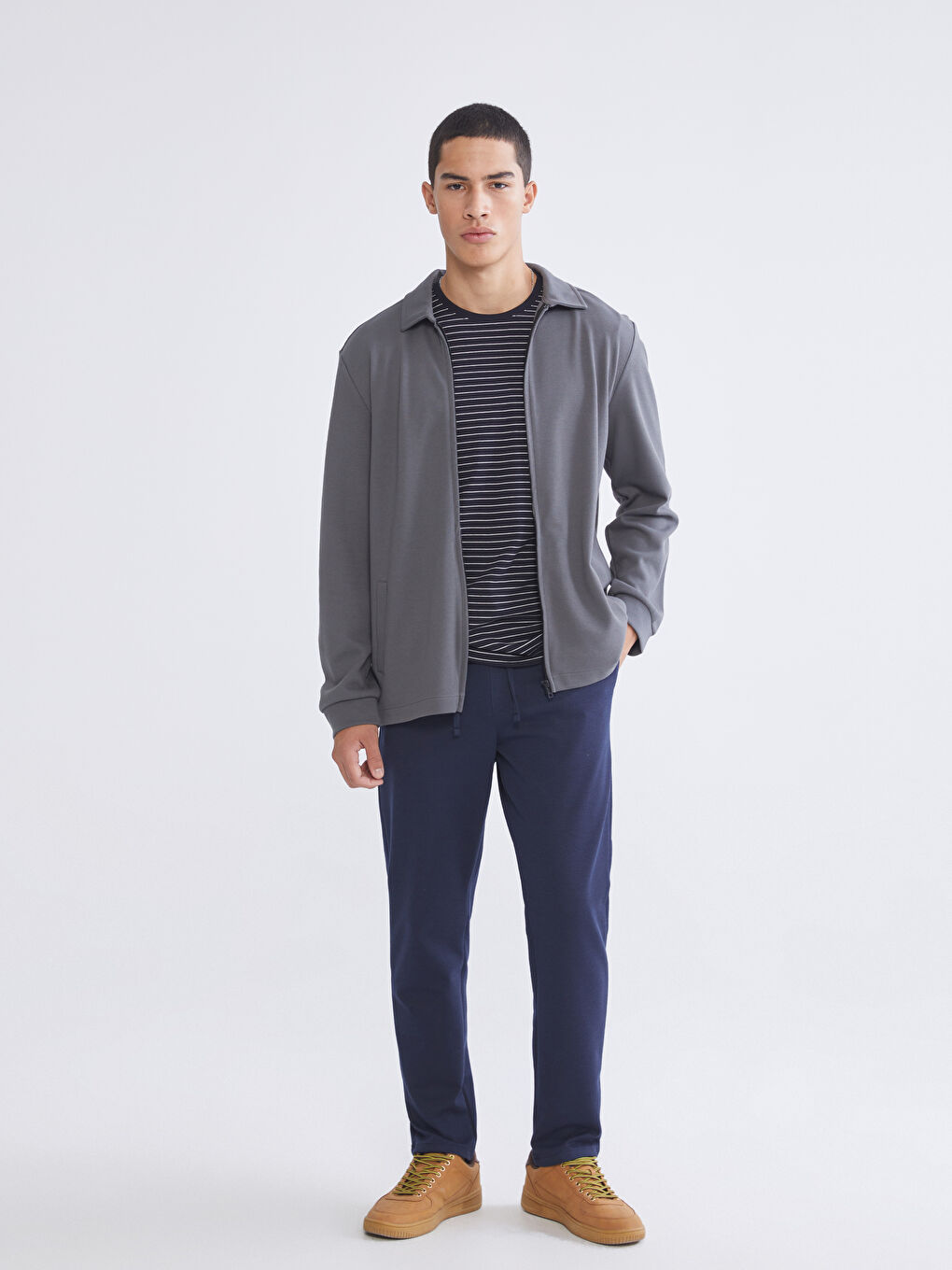 Lacivert Standart Kalıp Erkek Pantolon