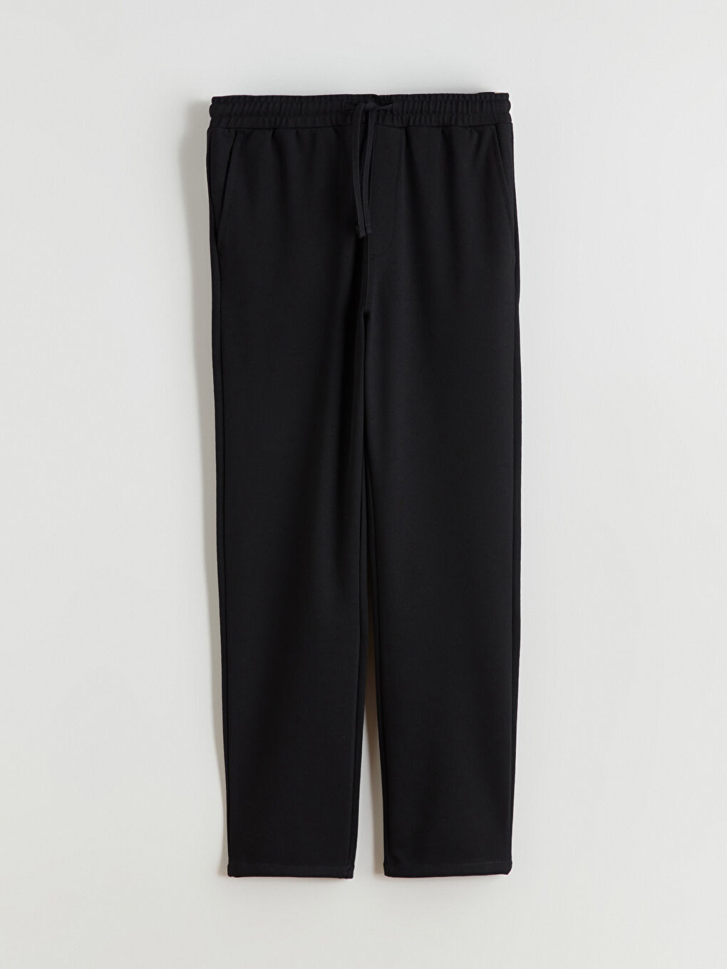 Siyah Standart Kalıp Erkek Pantolon-4