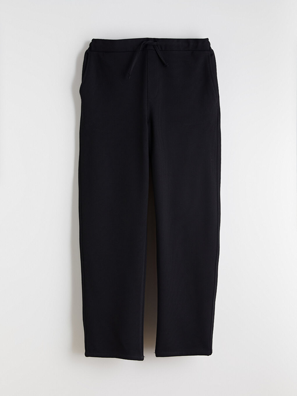 Siyah Standart Kalıp Erkek Pantolon-4