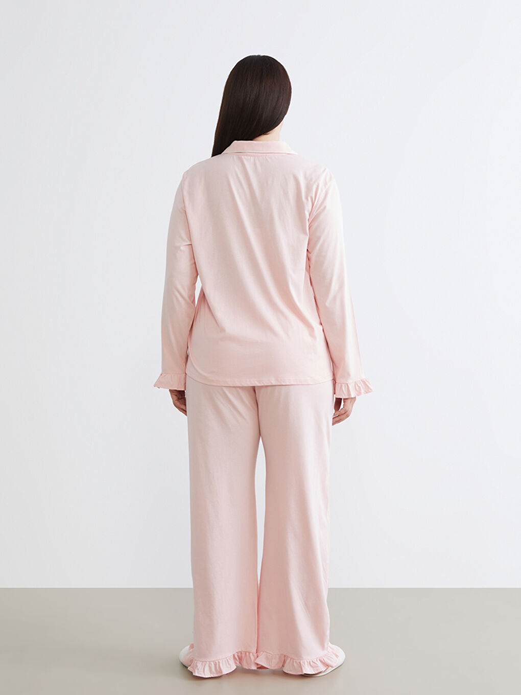 Ženski Komplet Pidžame sa Kragnom-3