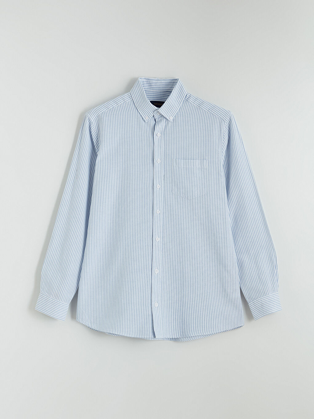 Mavi Regular Fit Uzun Kollu Çizgili Erkek Gömlek-4