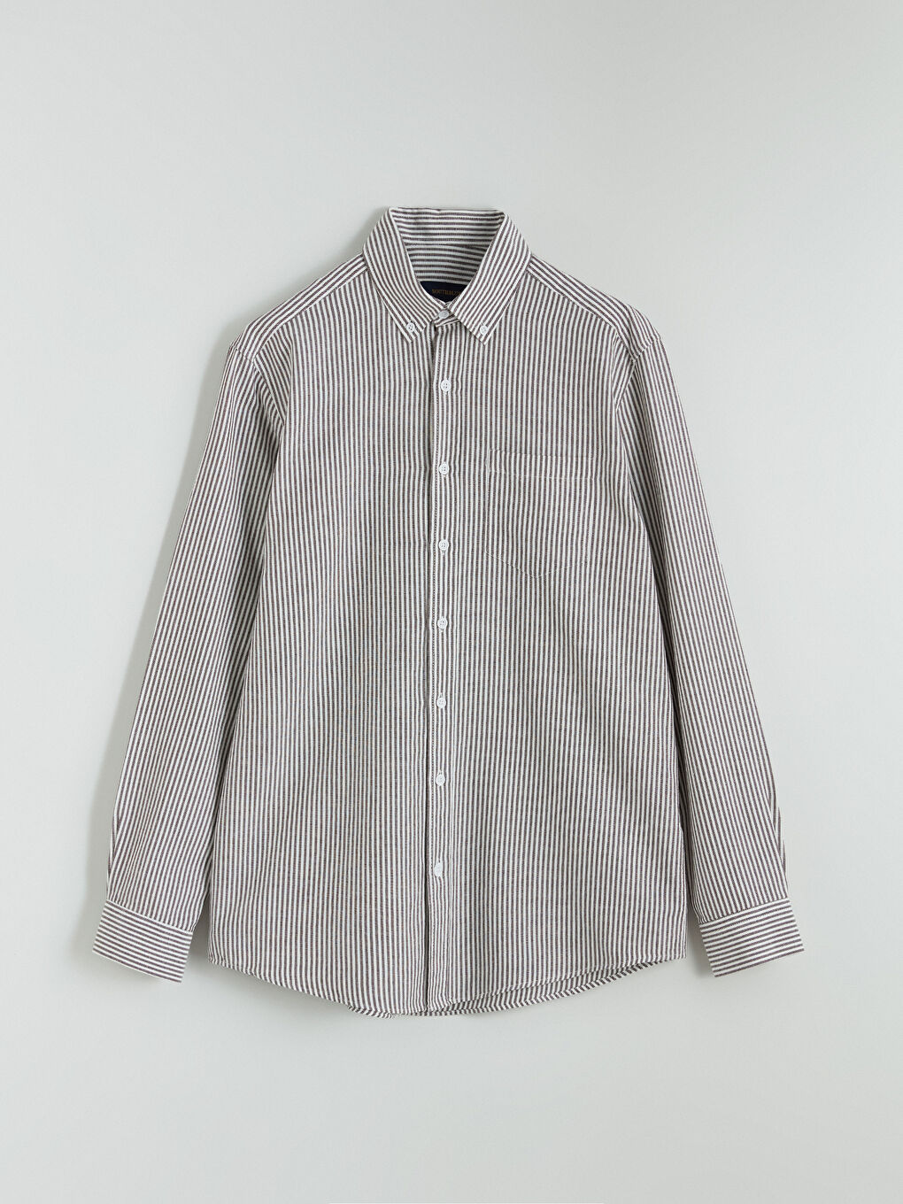 Regular Fit Long Sleeve Striped Men's Shirt-4