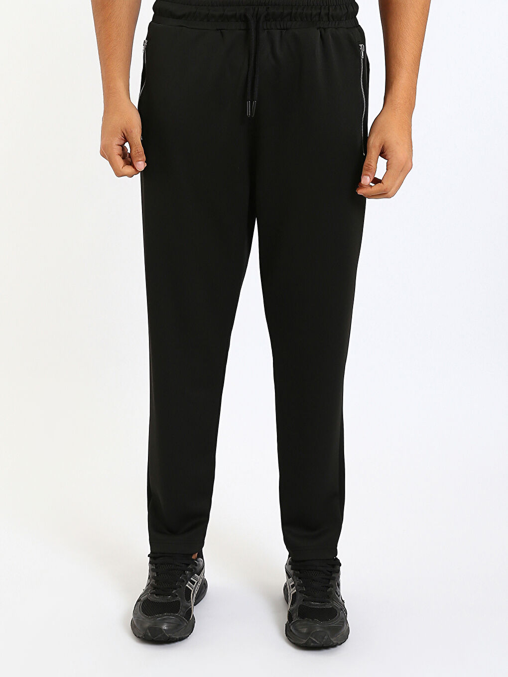 بنطلون رياضي بقصة عادية - للرجال-1