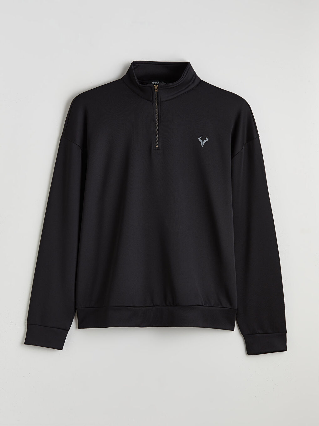 سويت شيرت بياقة قمع بسوستة للرجال-4