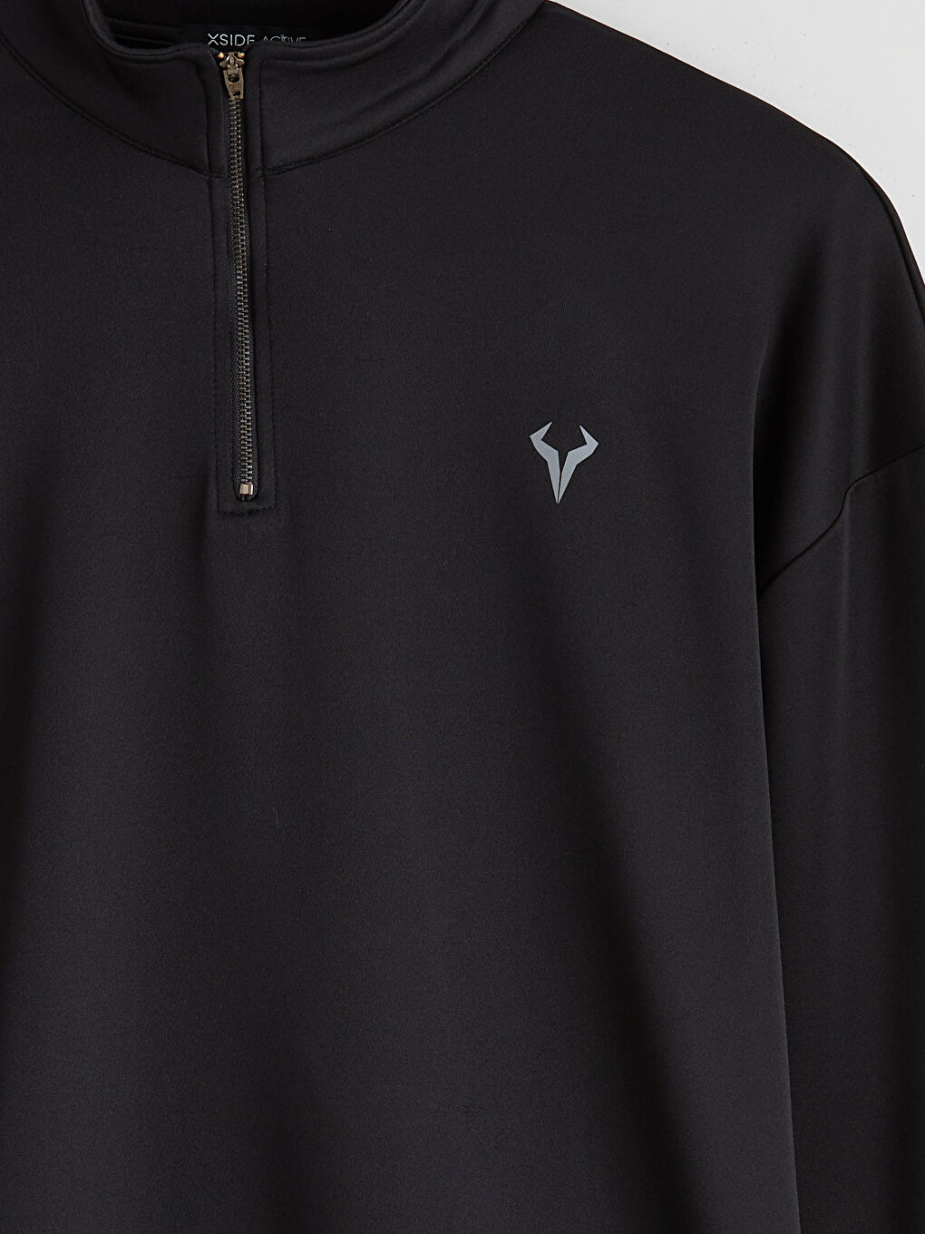 سويت شيرت بياقة قمع بسوستة للرجال-5