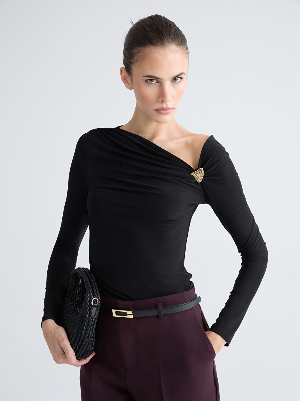 Blouse NOIR Femme-1