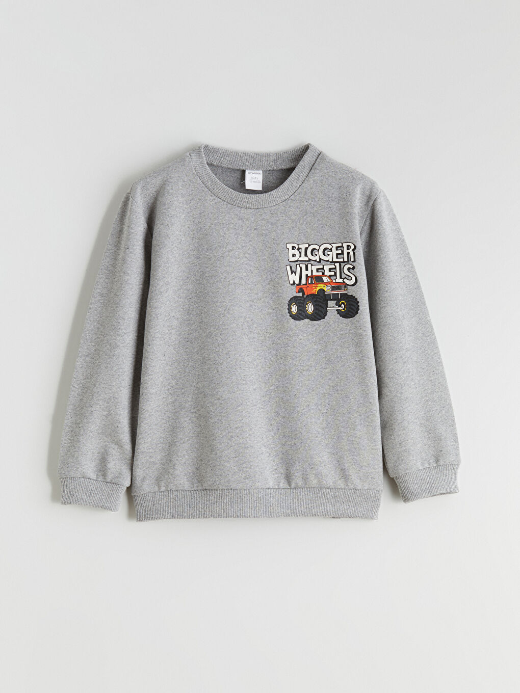 Gri Baskılı Erkek Çocuk Sweatshirt ve Eşofman Altı-3