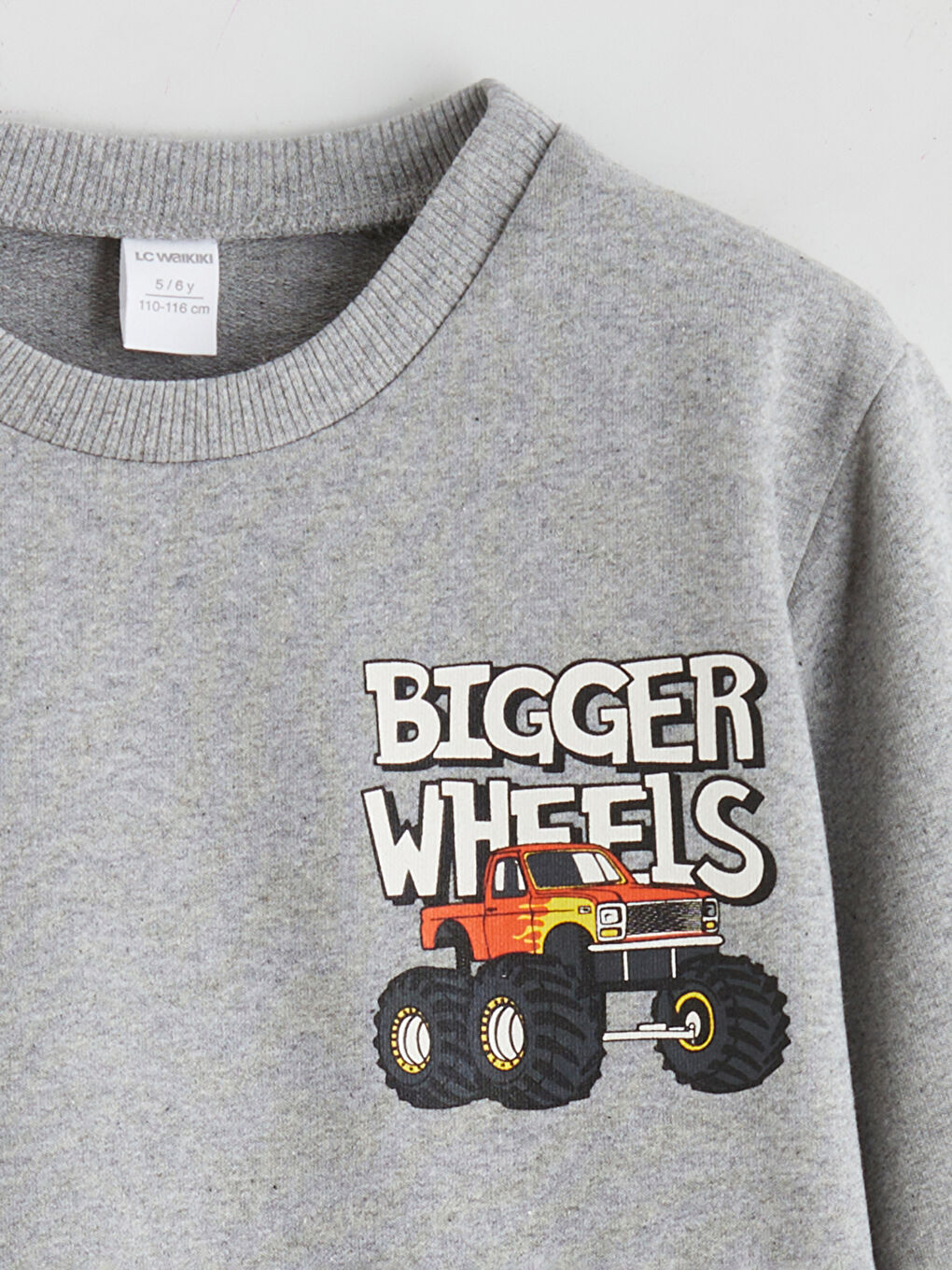 Gri Baskılı Erkek Çocuk Sweatshirt ve Eşofman Altı-4