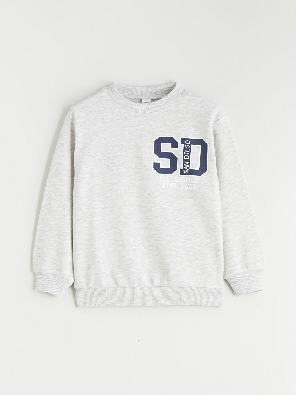 Gri Baskılı Erkek Çocuk Sweatshirt