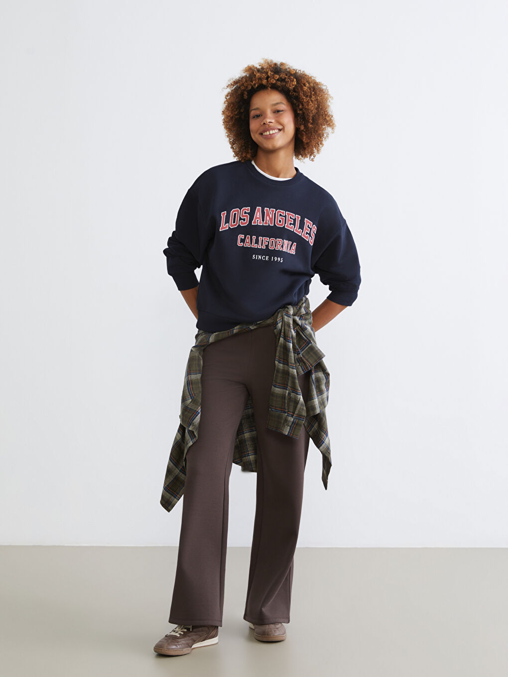 Әйелдер көк Свитшот-1