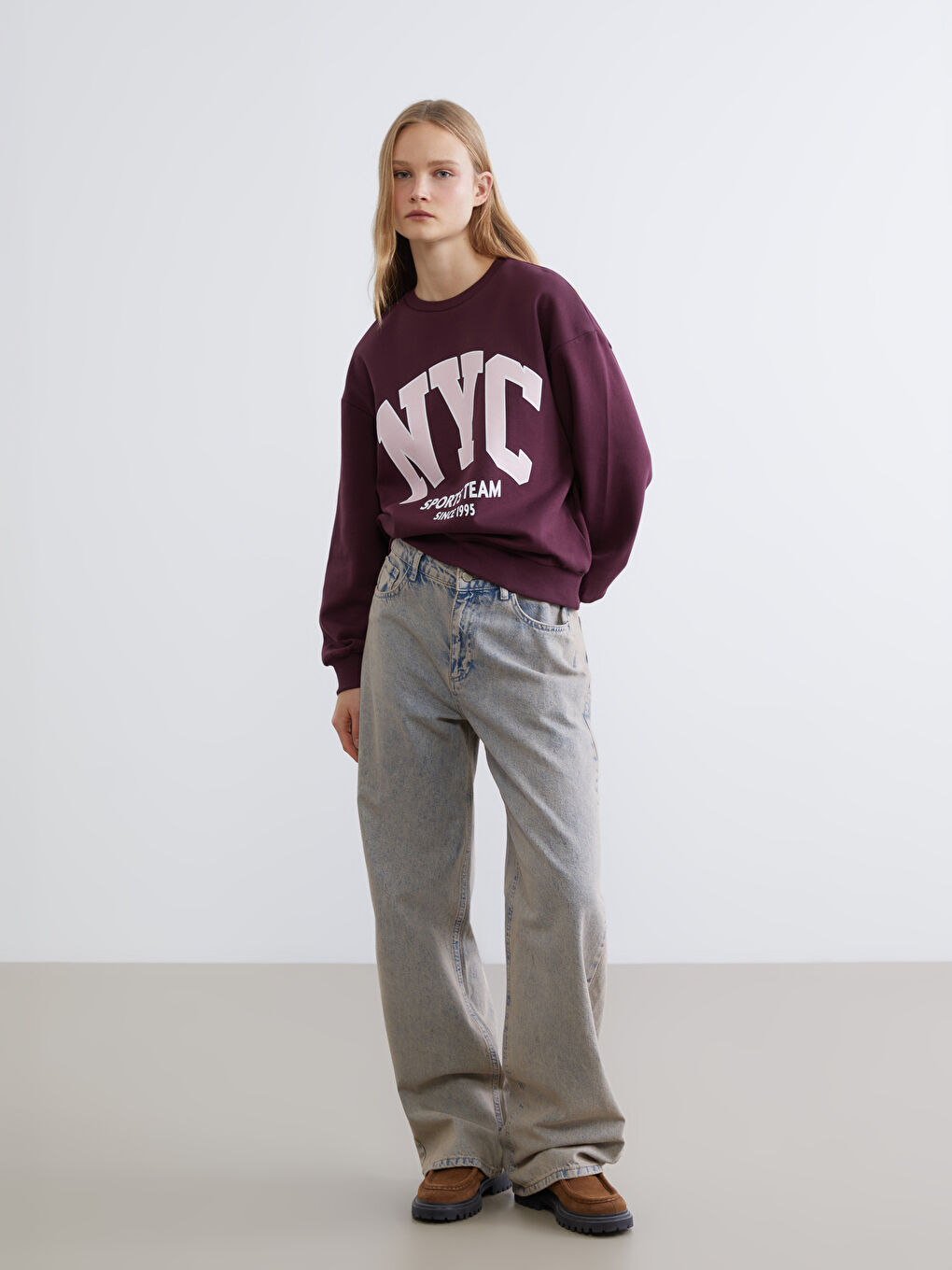 Woman BORDEAUX Sweatshirt-1
