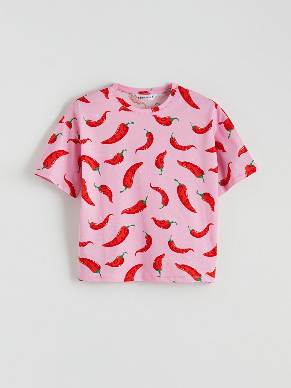 Crew Neck Patterned Women's Pyjama Set-5