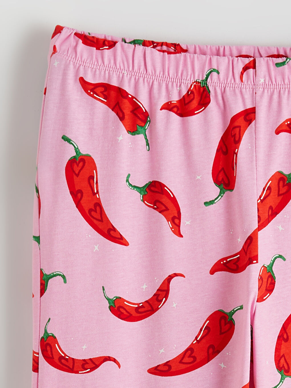 Crew Neck Patterned Women's Pyjama Set-8