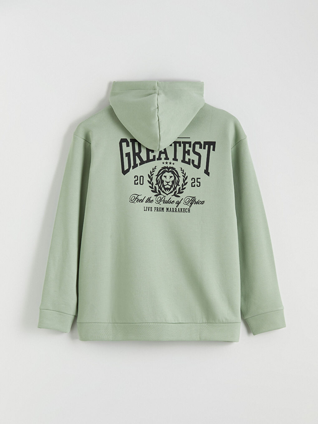 Sweatshirt à capuche VERT Homme-3