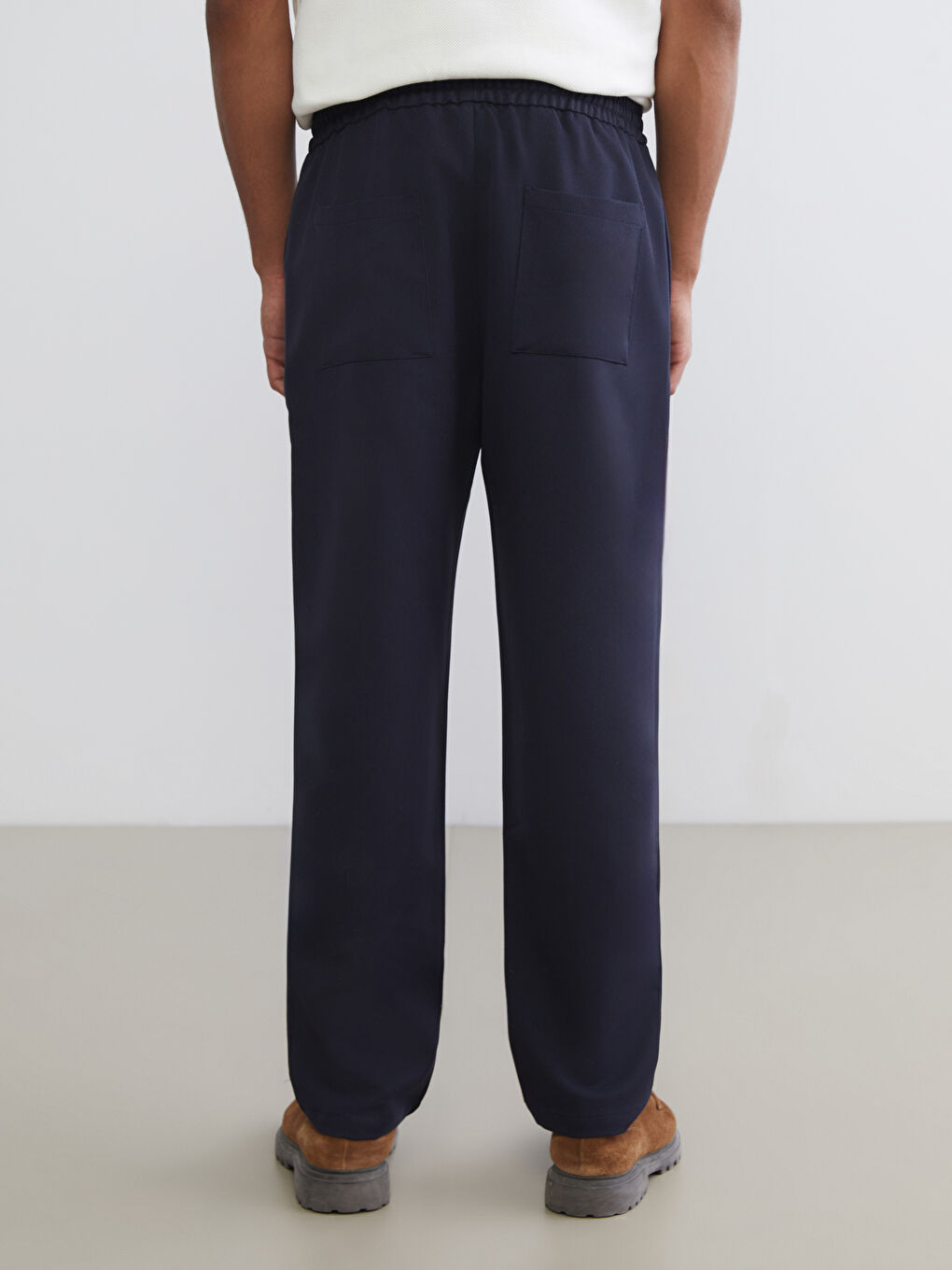 სტანდარტული ჭრა ტვილის მამაკაცის შარვალი-3