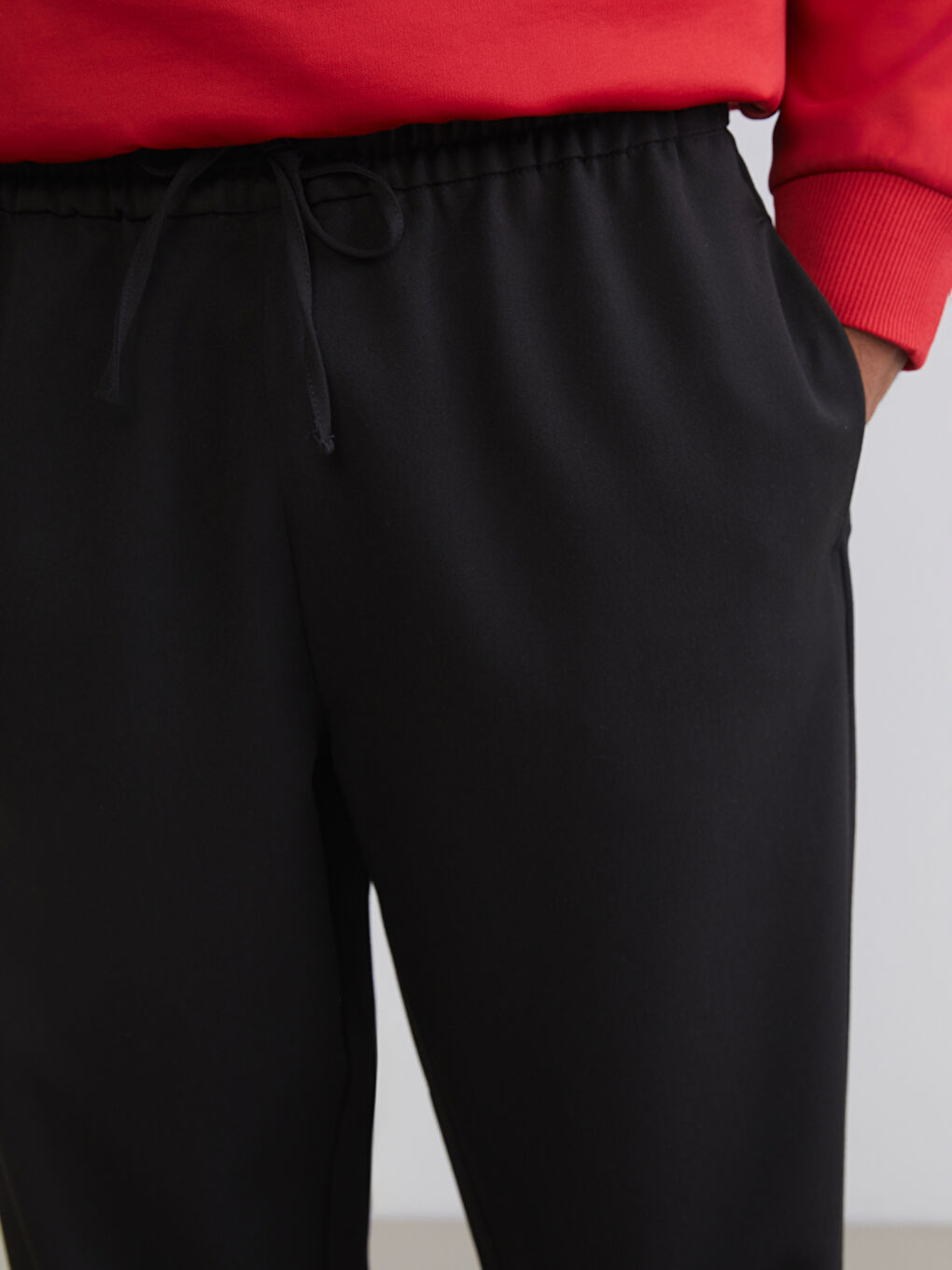 Standard Fit Twill Men's Trousers-2