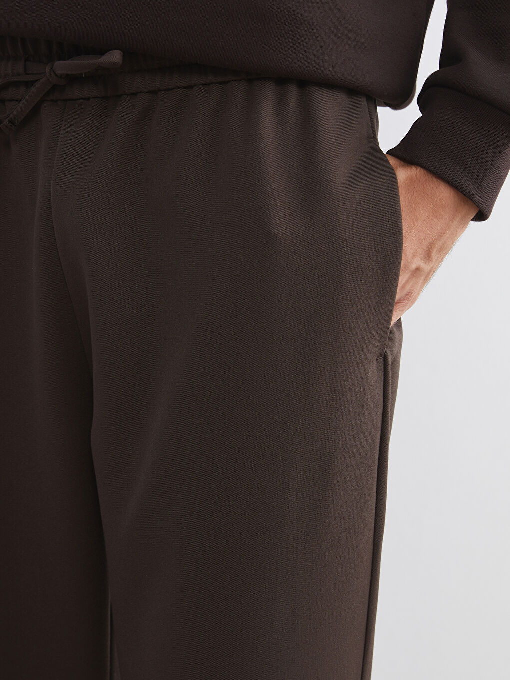 Standard Fit Twill Men's Trousers-2