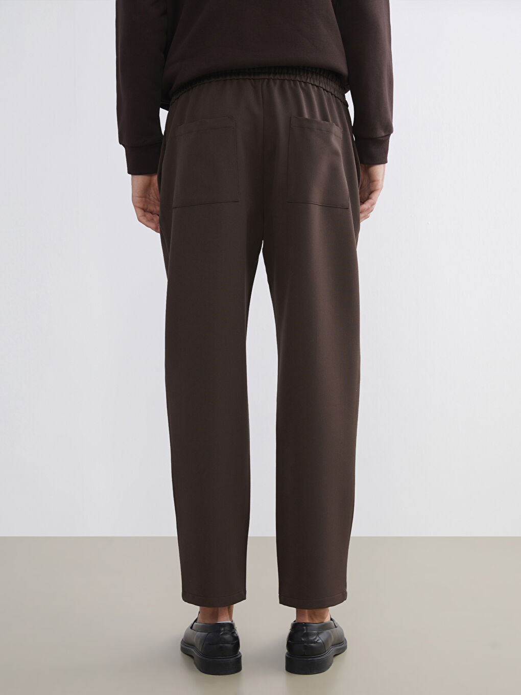 Standard Fit Twill Men's Trousers-3