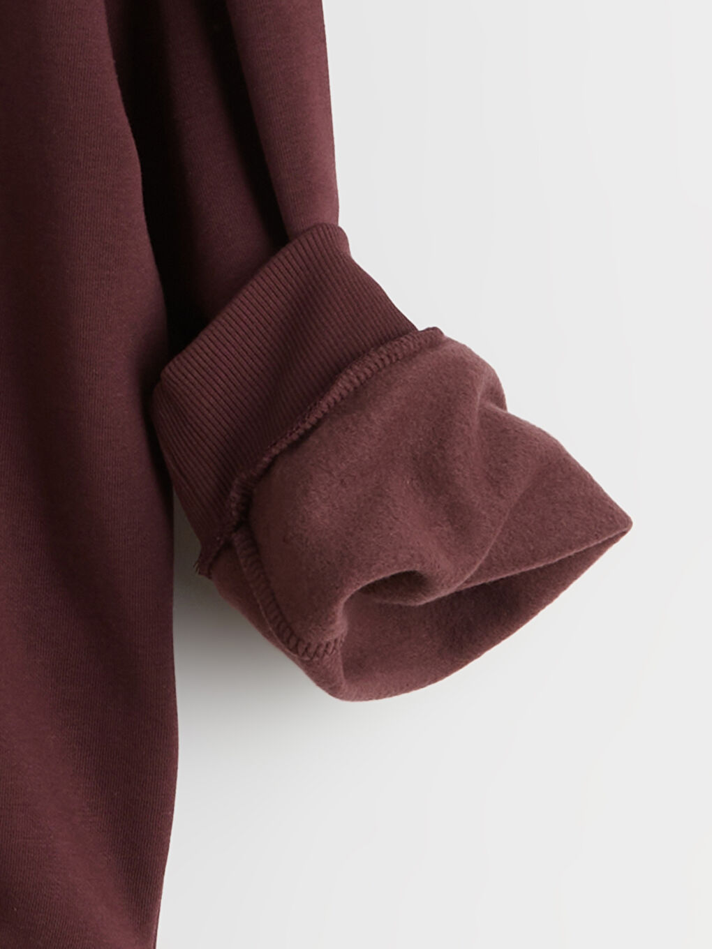 Bordo Polo Yaka New York Baskılı Kız Çocuk Sweatshirt ve Eşofman Alt-4