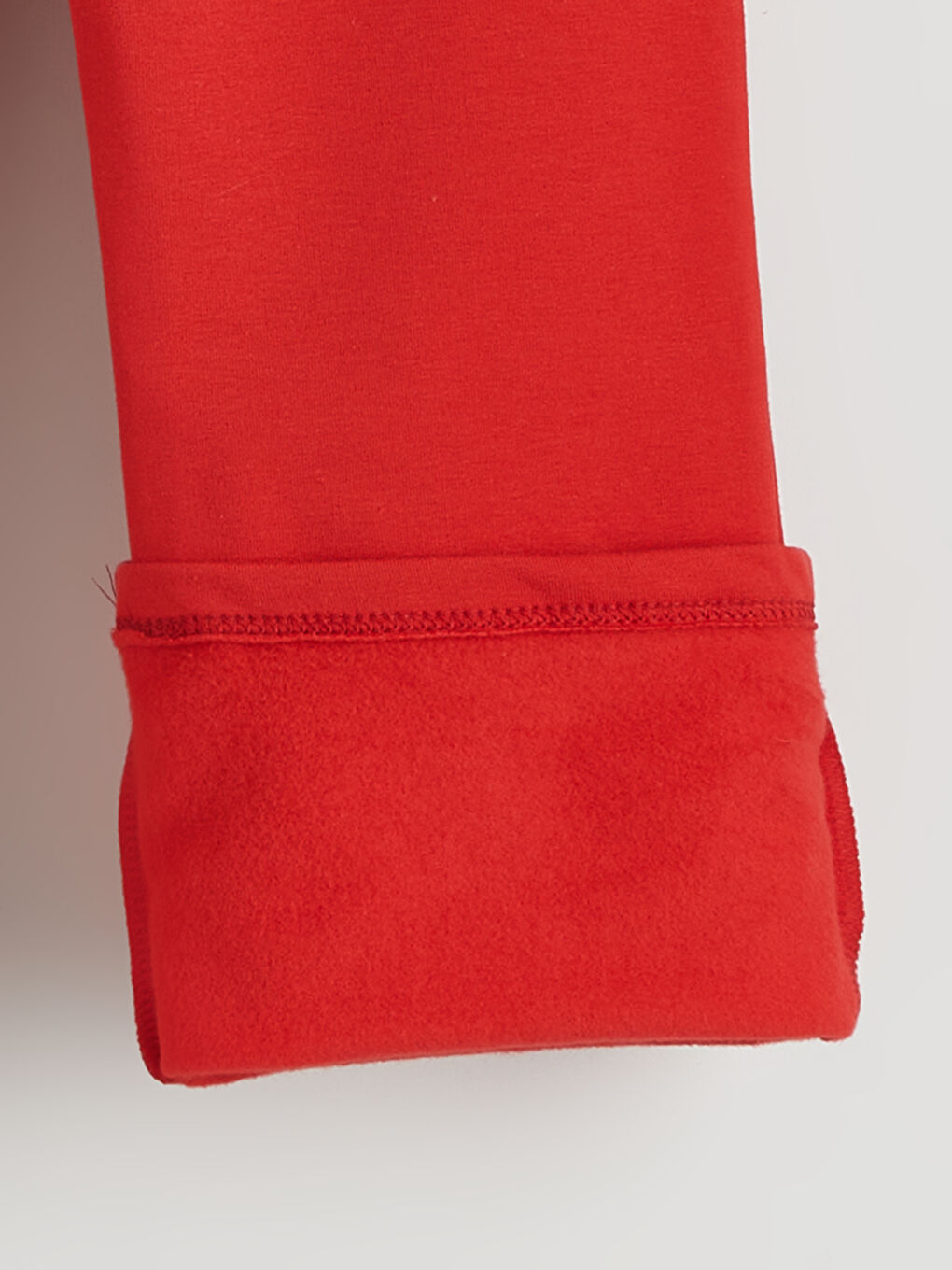 Kırmızı Beli Lastikli İspanyol Paça Kız Çocuk Tayt-2