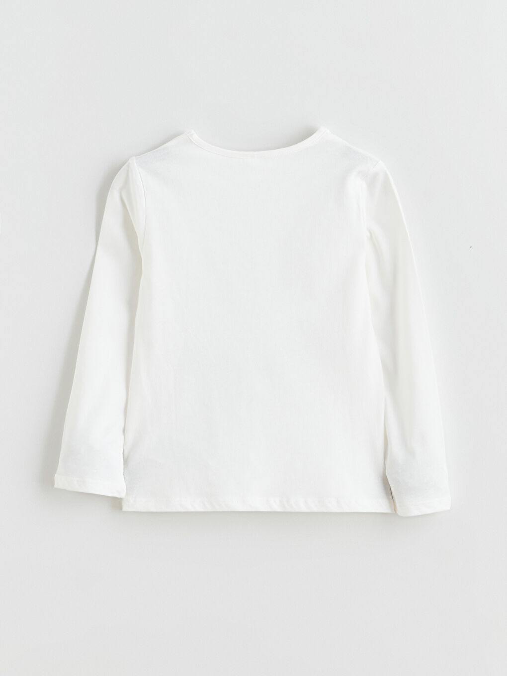 Lacivert Bisiklet Yaka Kız Çocuk Tişört 2'li-5