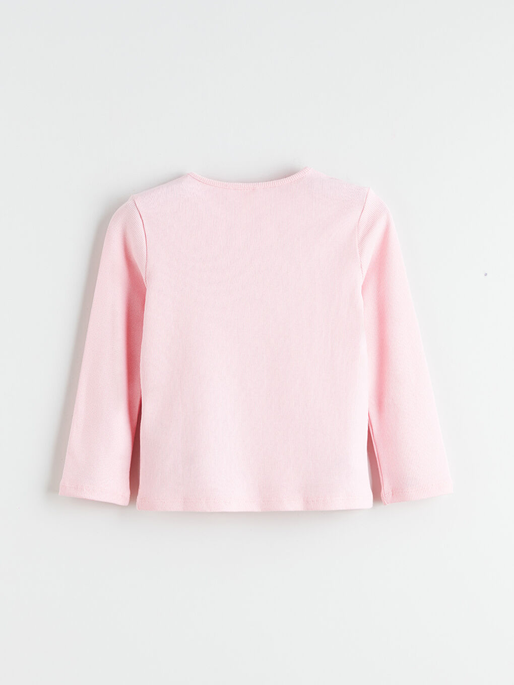 Ekru Uzun Kollu Kız Çocuk Kaşkorse Tişört 2'li-5