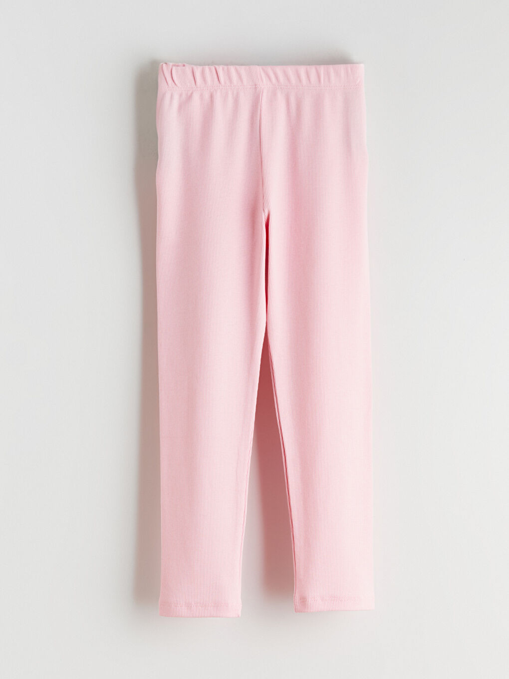 Pembe Beli Lastikli Kız Çocuk Tayt