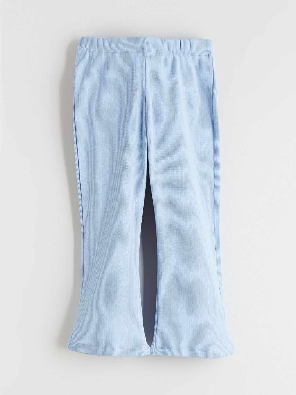 Mavi Beli Lastikli Kız Çocuk Pantolon-1