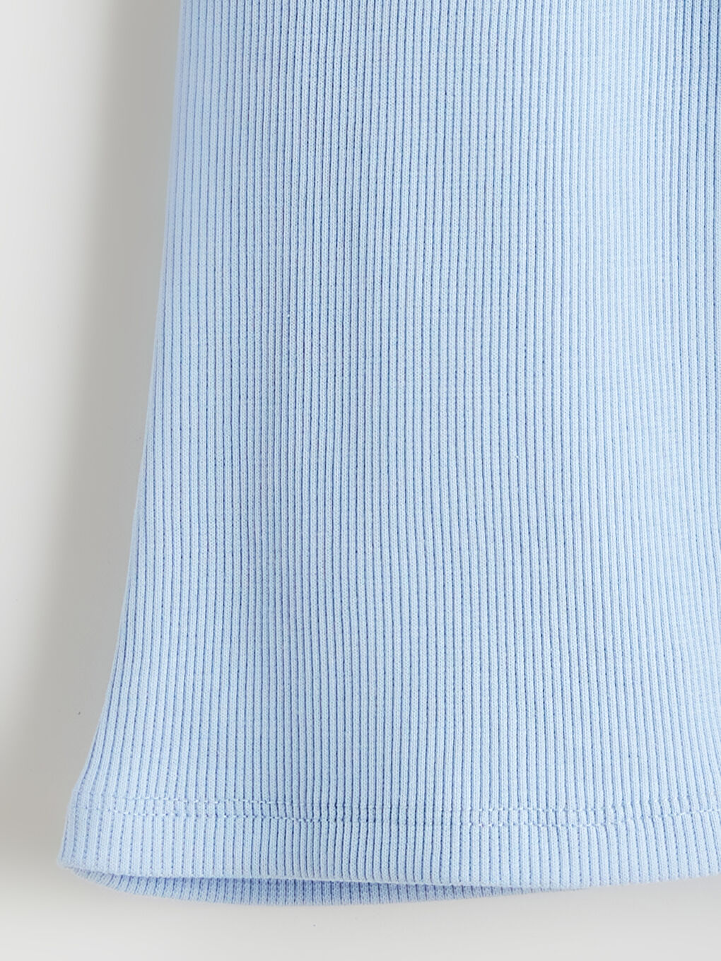 Mavi Beli Lastikli Kız Çocuk Pantolon-2