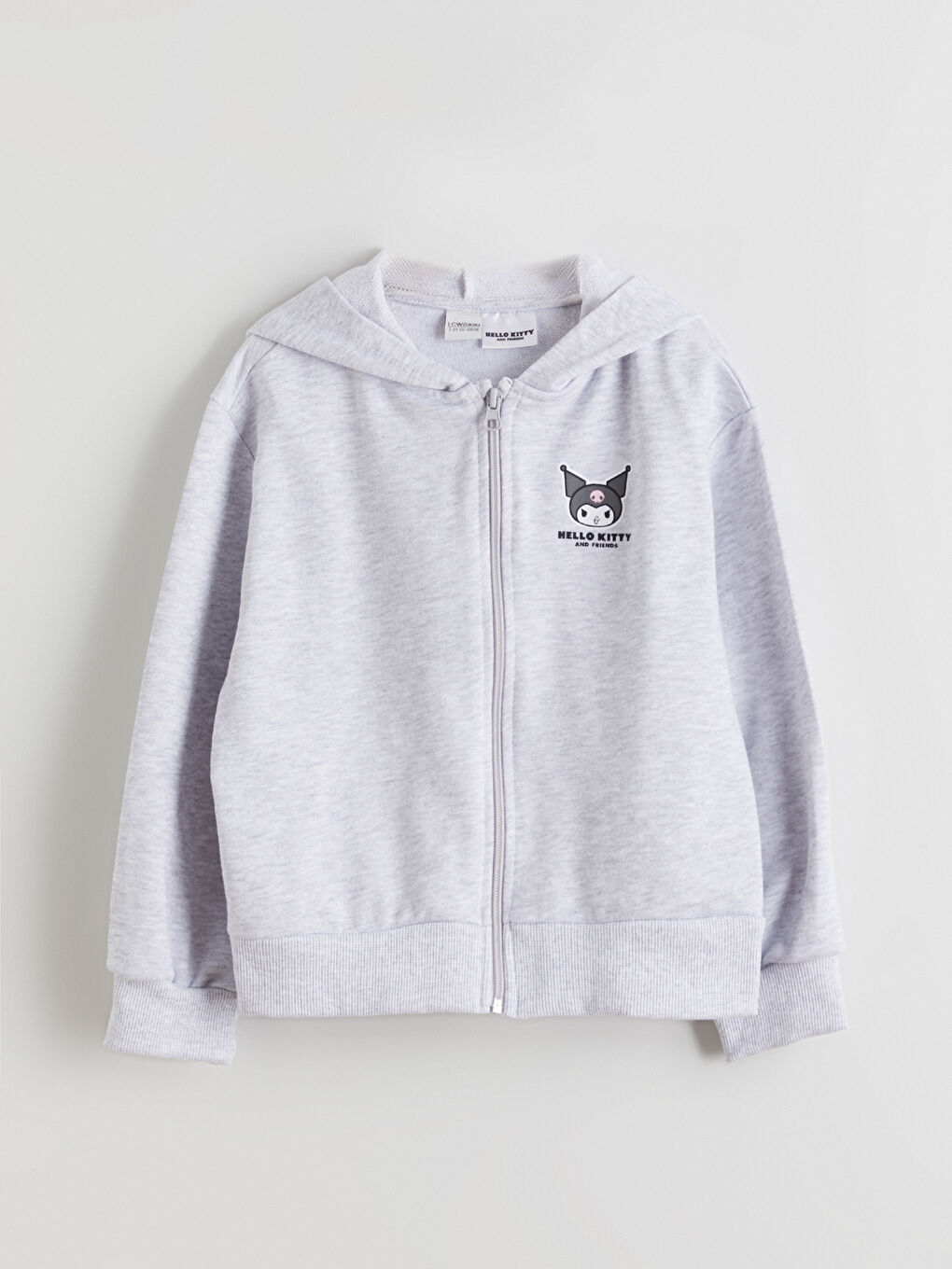 Girl GREY Zip-Up Sweatshirt-1