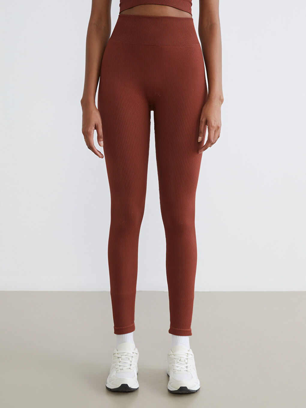 Woman ORANGE Sports Leggings-1