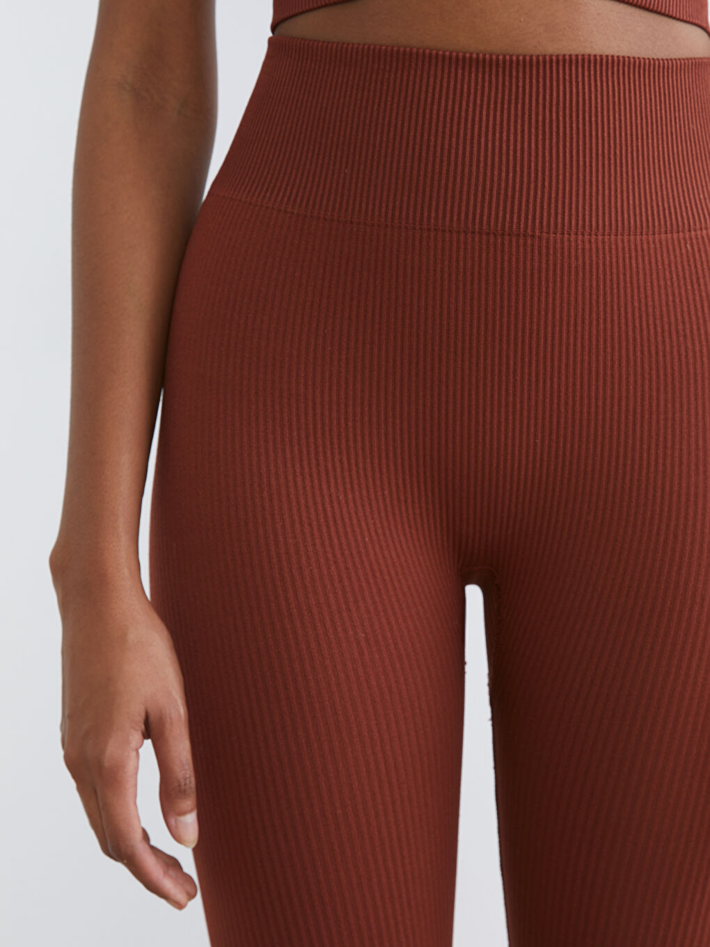 Woman ORANGE Sports Leggings-2