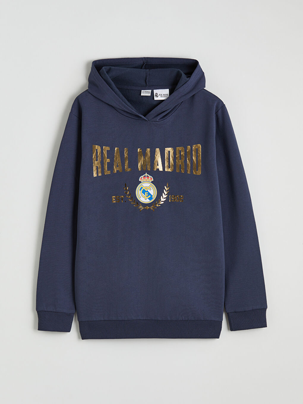 Bedrucktes Real Madrid Trainingsanzug-Set mit Kapuze für Jungen-1