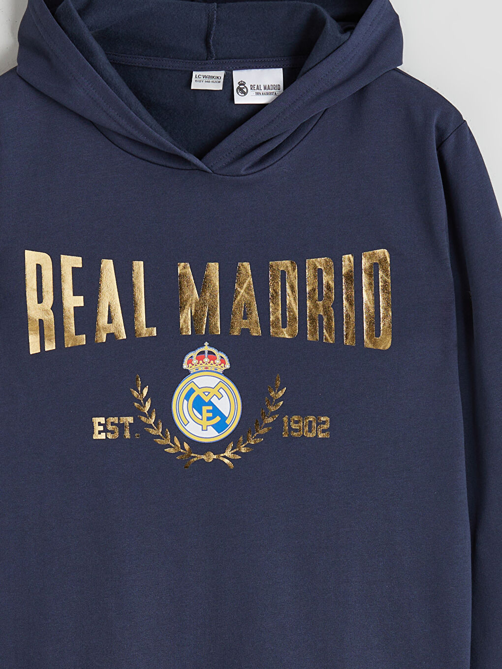 Bedrucktes Real Madrid Trainingsanzug-Set mit Kapuze für Jungen-5