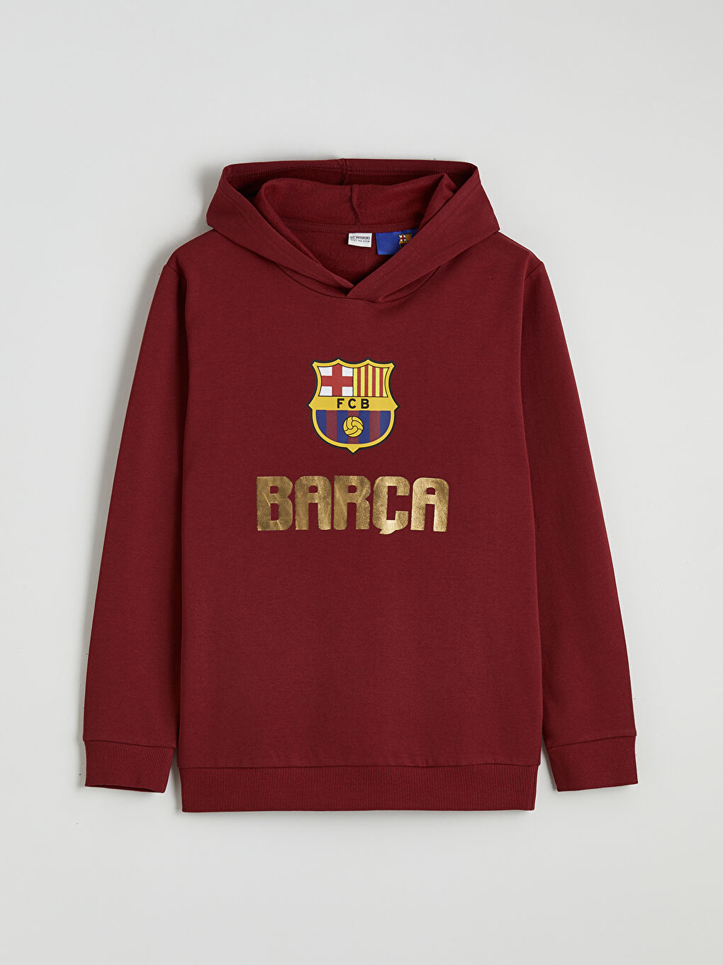 Hooded Barcelona Printed Boys' Tracksuit Set-1