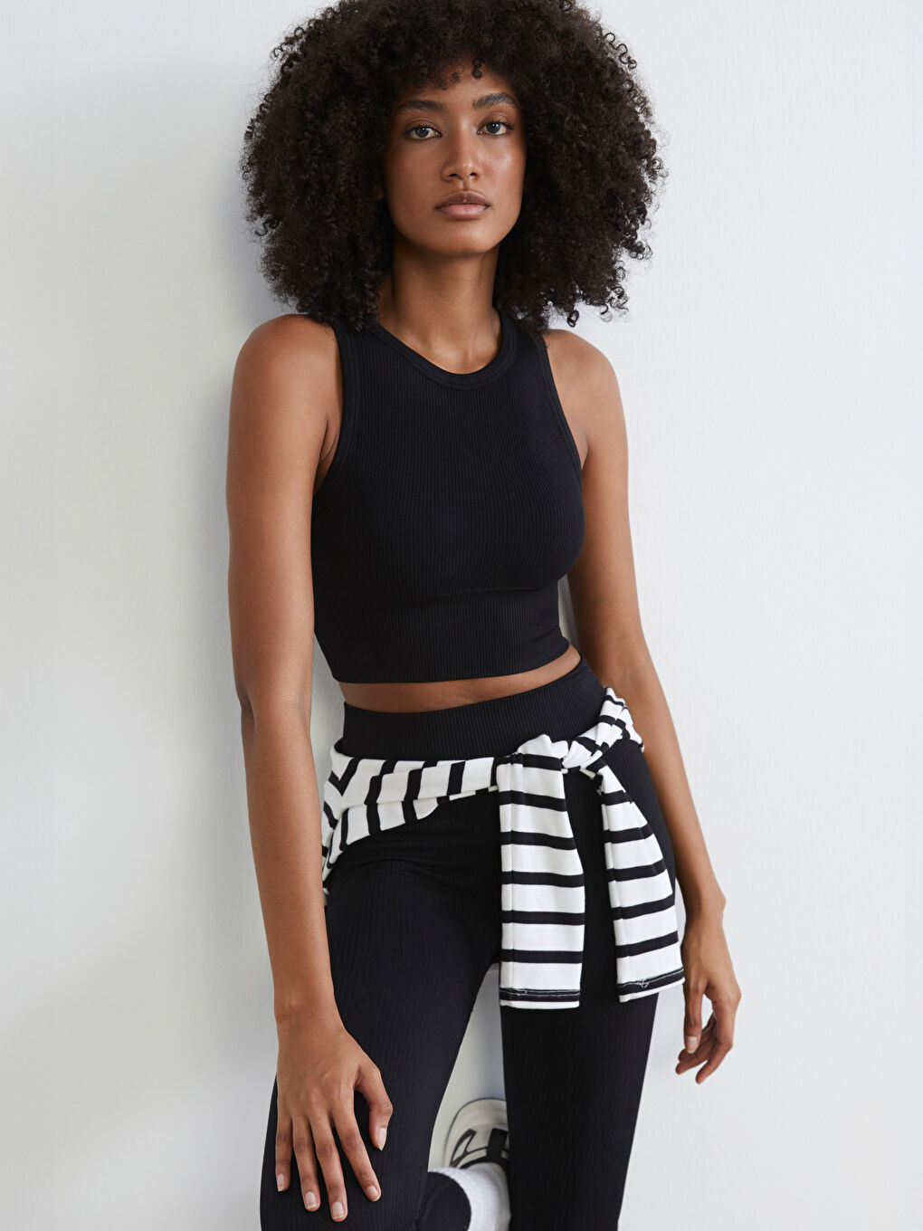 Crew Neck Crop Women's Athletic Tank Top