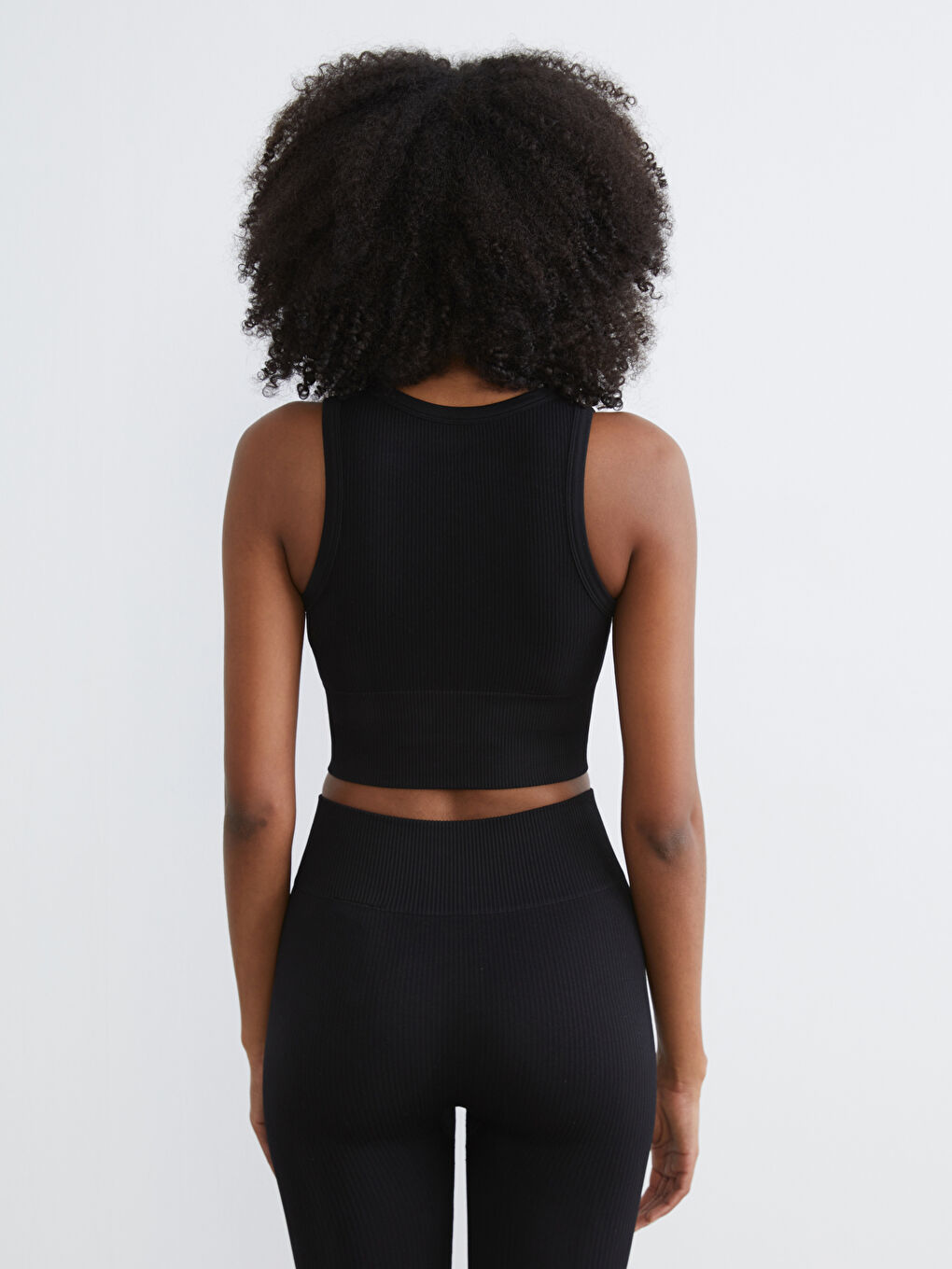 Crew Neck Crop Women's Athletic Tank Top-3