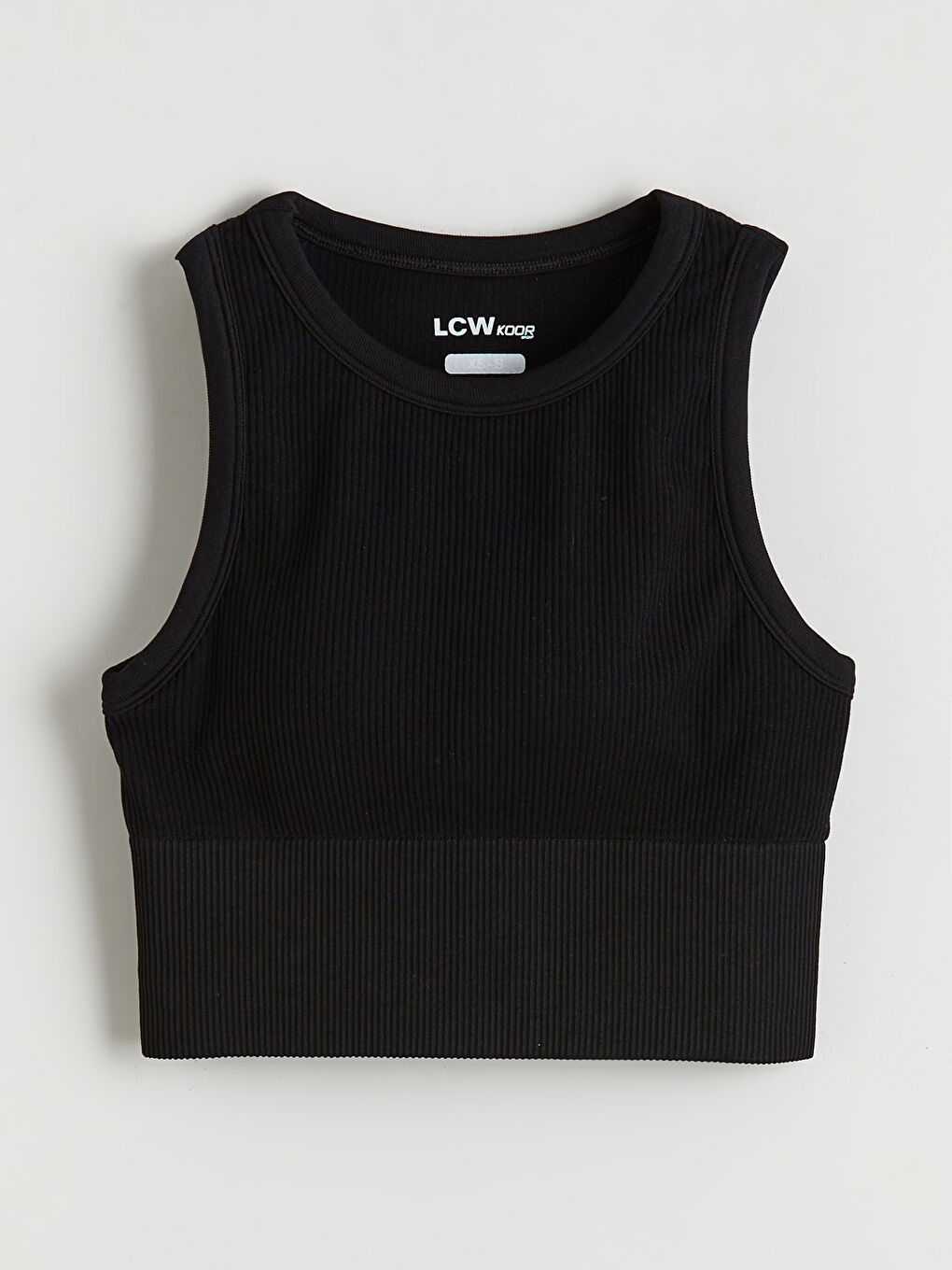 Crew Neck Crop Women's Athletic Tank Top-4