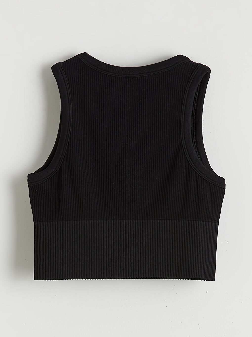 Crew Neck Crop Women's Athletic Tank Top-5