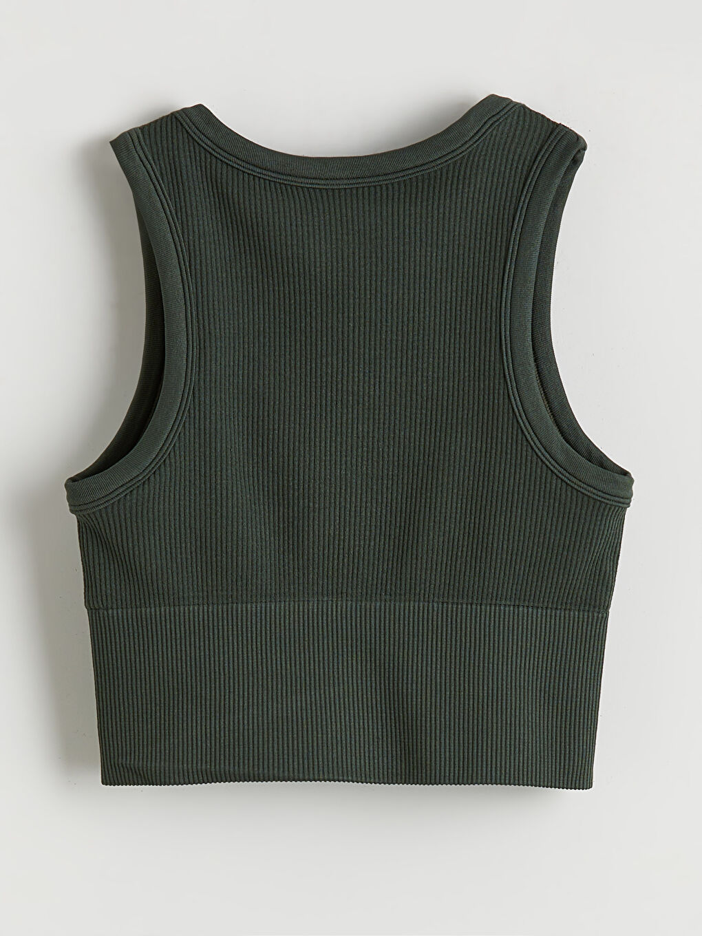 Crew Neck Crop Women's Athletic Tank Top-5