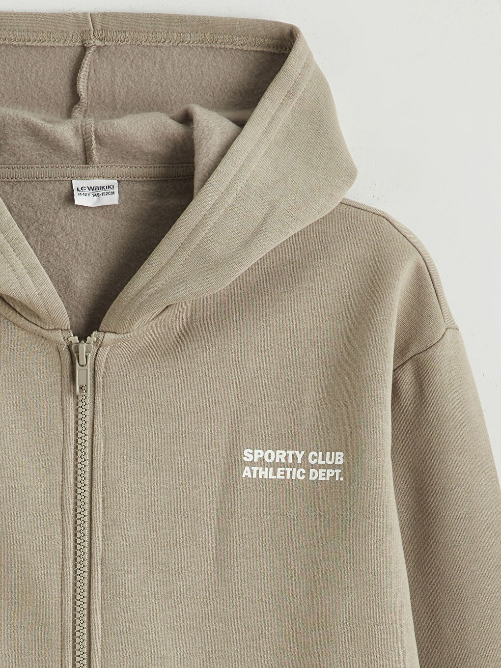 Hooded Boys' Thick Zip-Up Sweatshirt-1