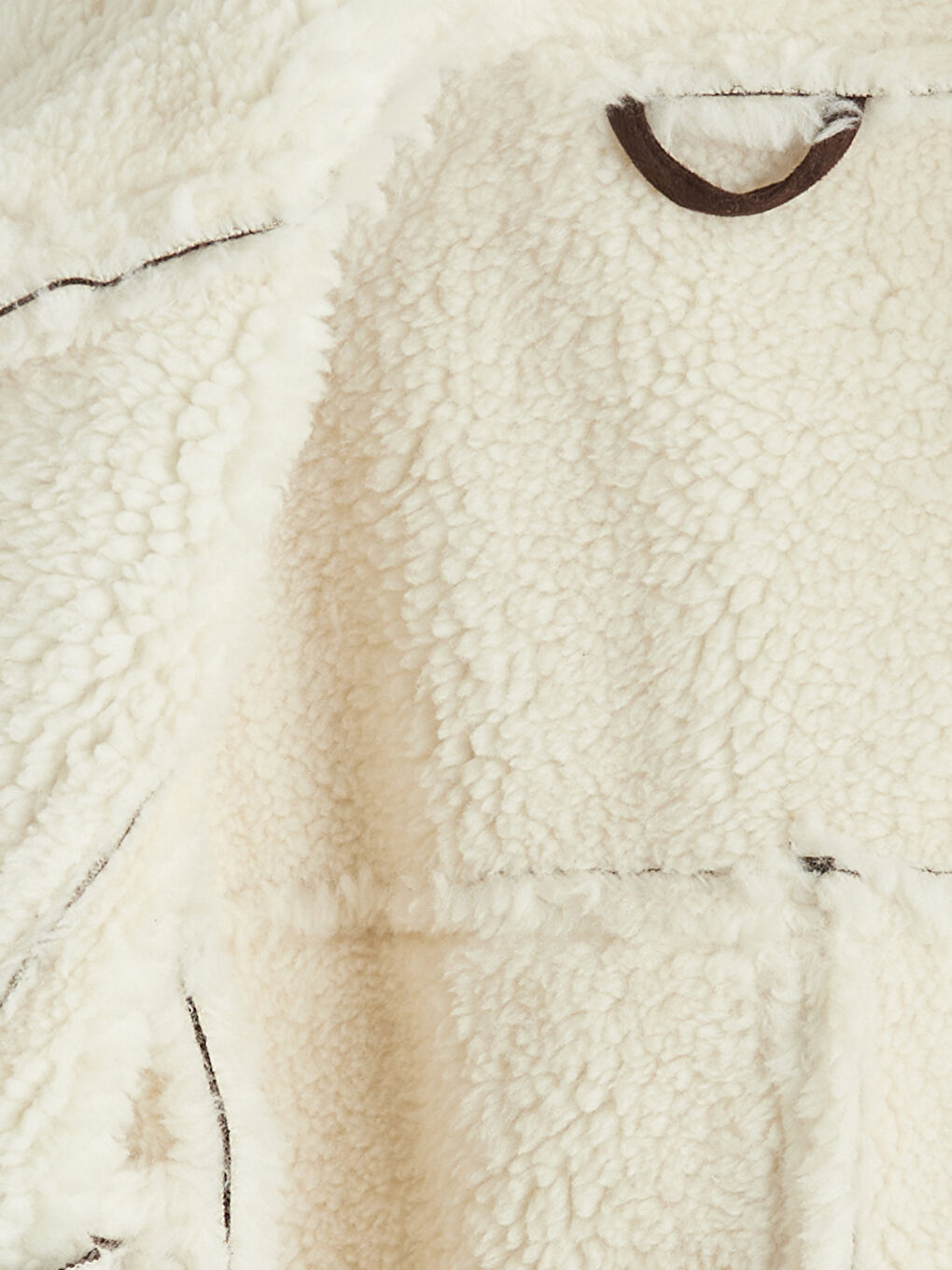 Kahverengi Pelüş Gömlek Yaka Süet Görünümlü Kız Çocuk Mont-1