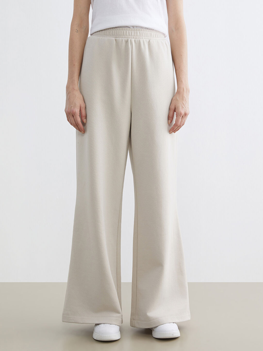 Женские толстые спортивные штаны с эластичным поясом-1