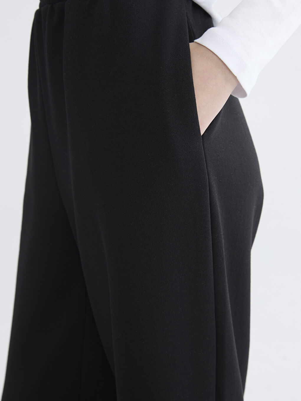 Elasticated Waist Women's Thick Sweatpants-2