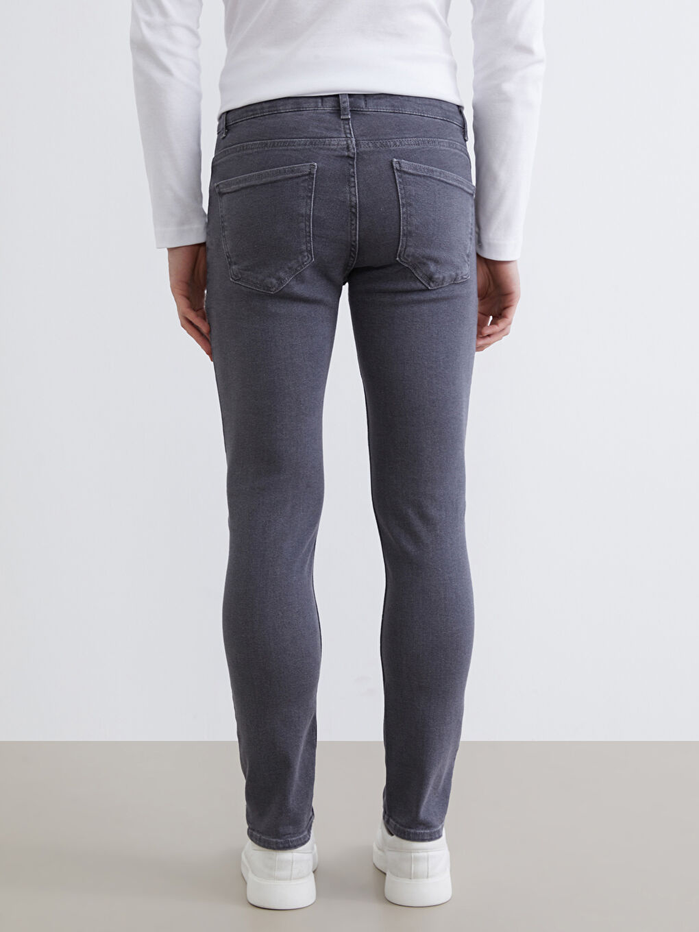Gri 750 Slim Fit Erkek Jean Pantolon-3